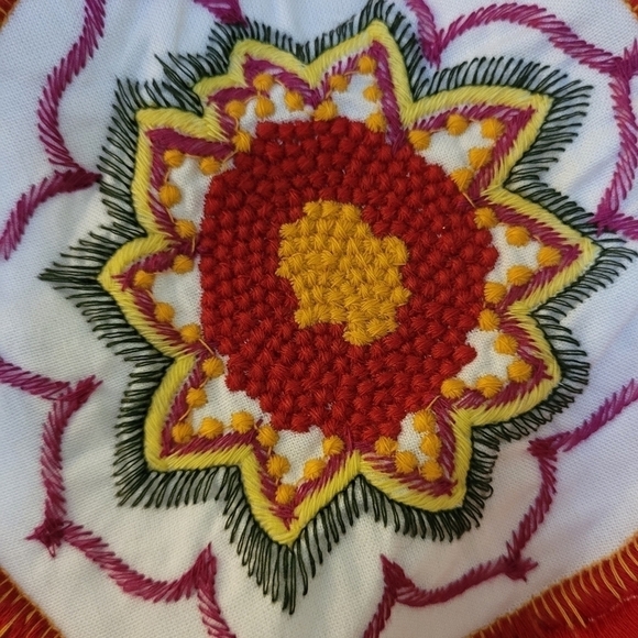 Red Carter NWT ADELAIDE FLORAL EMBROIDERED OFF THE SHOULDER MINI SUNDRESS Size S - Picture 7 of 15